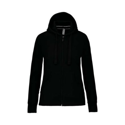 ka464bl-2xl   LADIES' FULL ZIP HOODED SWEATSHIRT