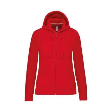 ka464re-2xl   LADIES' FULL ZIP HOODED SWEATSHIRT