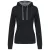 ka465bl/fg-xl   LADIES’ CONTRAST HOODED SWEATSHIRT