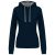 ka465nv/re-s   LADIES’ CONTRAST HOODED SWEATSHIRT