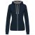 ka467nv/fg-s LADIES’ CONTRAST HOODED FULL ZIP SWEATSHIRT