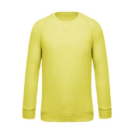 ka480ley-l   MEN'S ORGANIC COTTON CREW NECK RAGLAN SLEEVE SWEATSHIRT