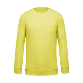   ka480ley-s   MEN'S ORGANIC COTTON CREW NECK RAGLAN SLEEVE SWEATSHIRT