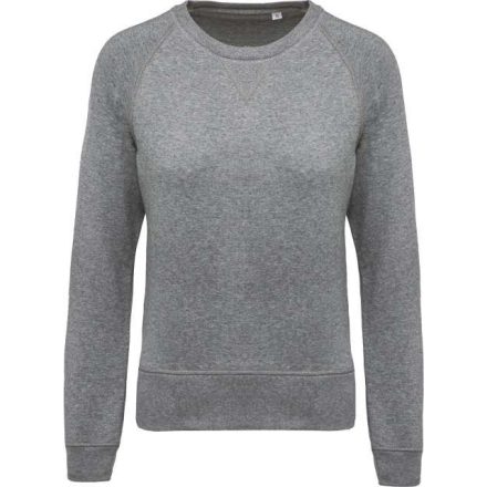 ka481grh-l   LADIES’ ORGANIC COTTON CREW NECK RAGLAN SLEEVE SWEATSHIRT