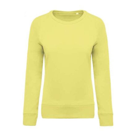 ka481ley-2xl   LADIES’ ORGANIC COTTON CREW NECK RAGLAN SLEEVE SWEATSHIRT