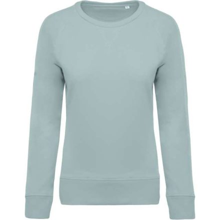 ka481sngr-2xl   LADIES’ ORGANIC COTTON CREW NECK RAGLAN SLEEVE SWEATSHIRT