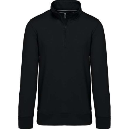 ka487bl-3xl   ZIPPED NECK SWEATSHIRT