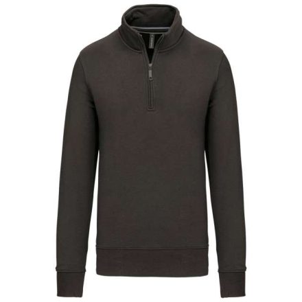 ka487dg-2xl   ZIPPED NECK SWEATSHIRT