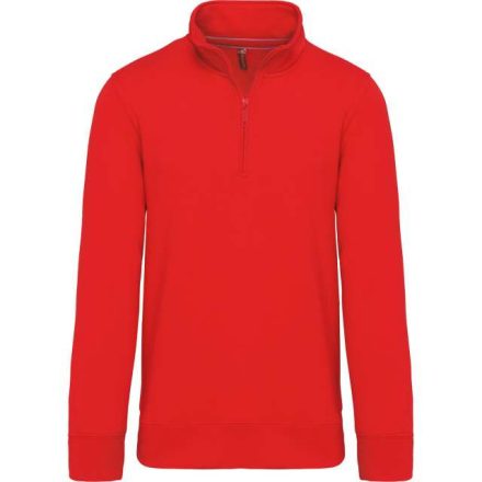 ka487re-2xl   ZIPPED NECK SWEATSHIRT