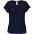 ka5002dsb-34 LADIES' SHORT-SLEEVED CREPE BLOUSE