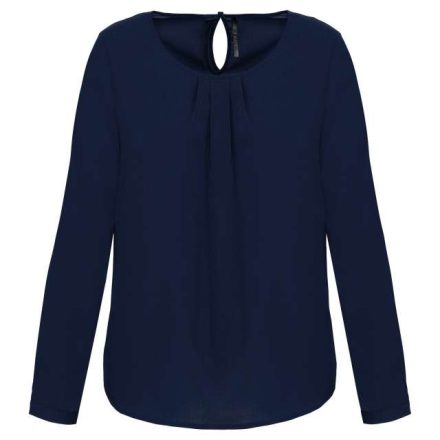 ka5003dsb-34   LADIES' LONG-SLEEVED CREPE BLOUSE