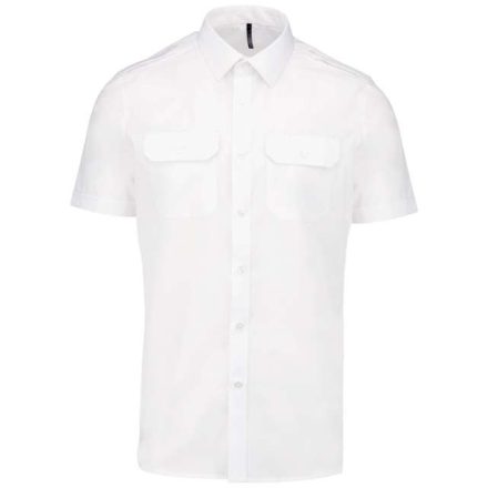 ka503wh-2xl   MEN'S SHORT-SLEEVED PILOT SHIRT