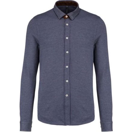 ka507jab-2xl   LONG-SLEEVED JACQUARD KNIT SHIRT