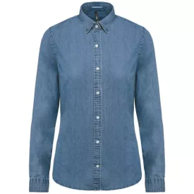 ka509chm-s   LADIES’ DENIM SHIRT