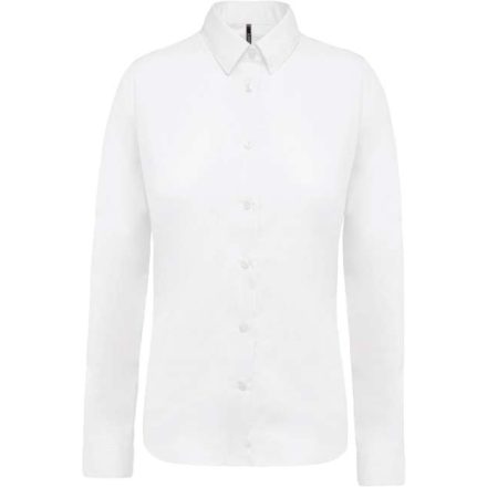 ka510wh-2xl   LADIES’ LONG-SLEEVED COTTON POPLIN SHIRT