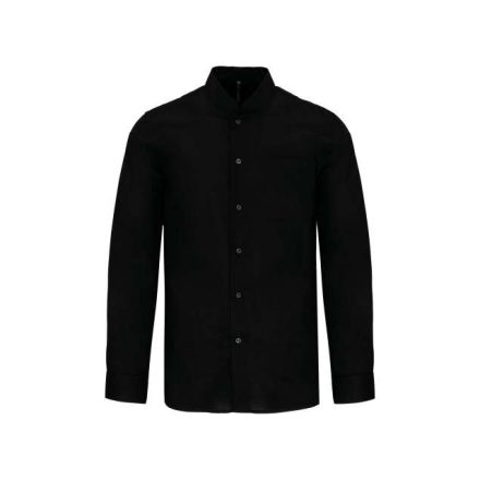 ka515bl-2xl   MEN'S LONG-SLEEVED MANDARIN COLLAR SHIRT