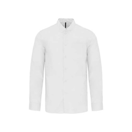 ka515wh-2xl   MEN'S LONG-SLEEVED MANDARIN COLLAR SHIRT