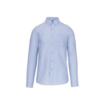 ka516ob-3xl   LONG-SLEEVED WASHED OXFORD COTTON SHIRT