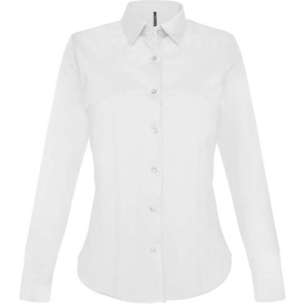 ka530wh-m   LADIES' LONG-SLEEVED STRETCH SHIRT