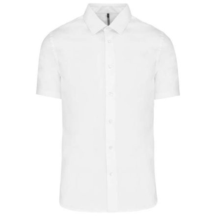 ka531wh-2xl   SHORT-SLEEVED COTTON/ELASTANE SHIRT