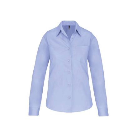 ka542bs-xs   LADIES' LONG-SLEEVED COTTON POPLIN SHIRT