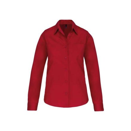 ka542cr-l   LADIES' LONG-SLEEVED COTTON POPLIN SHIRT