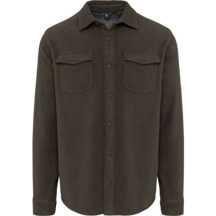 ka582dkh/stgr-l   SHERPA-LINED FLEECE OVERSHIRT