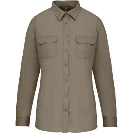 ka591lk-xs   LADIES' LONG SLEEVED SAFARI SHIRT