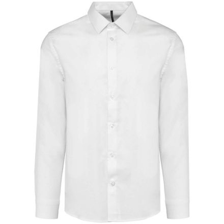 ka595wh-l   MEN LONG-SLEEVED EASY CARE SHIRT WITHOUT POCKET