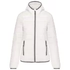 ka6111wh-2xl   LADIES' LIGHTWEIGHT HOODED PADDED JACKET