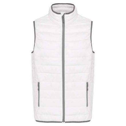 ka6113wh-3xl   MEN’S LIGHTWEIGHT SLEEVELESS FAKE DOWN JACKET