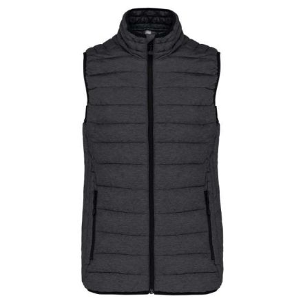 ka6114mdg-2xl   LADIES' LIGHTWEIGHT SLEEVELESS FAKE DOWN JACKET