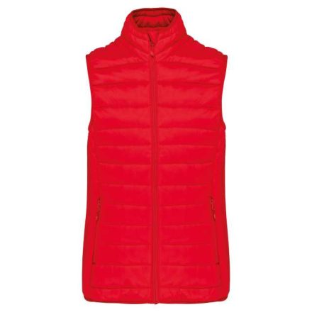 ka6114re-2xl   LADIES' LIGHTWEIGHT SLEEVELESS FAKE DOWN JACKET