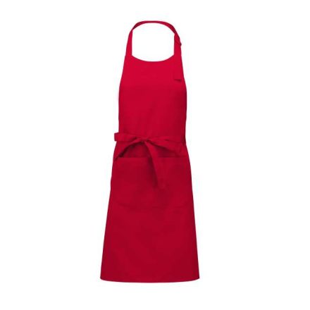 ka885re-u   COTTON APRON WITH POCKET