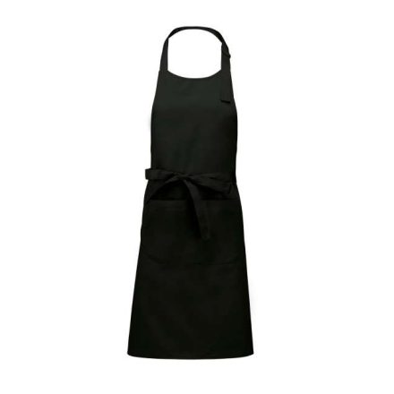 ka890bl-u   POLYESTER COTTON APRON WITH POCKET