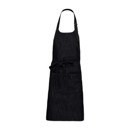 ka890bld-u   POLYESTER COTTON APRON WITH POCKET