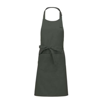 ka890go-u   POLYESTER COTTON APRON WITH POCKET