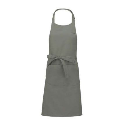 ka890lgr-u   POLYESTER COTTON APRON WITH POCKET