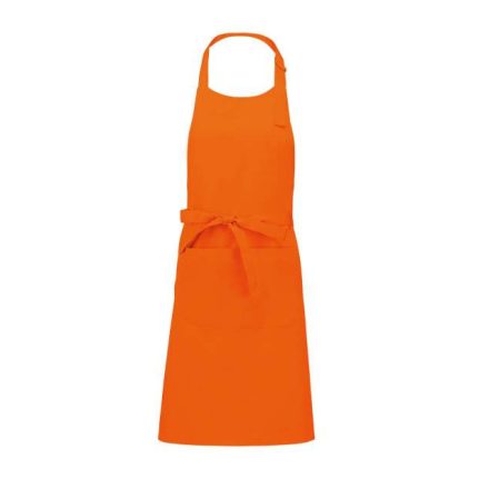 ka890or-u   POLYESTER COTTON APRON WITH POCKET