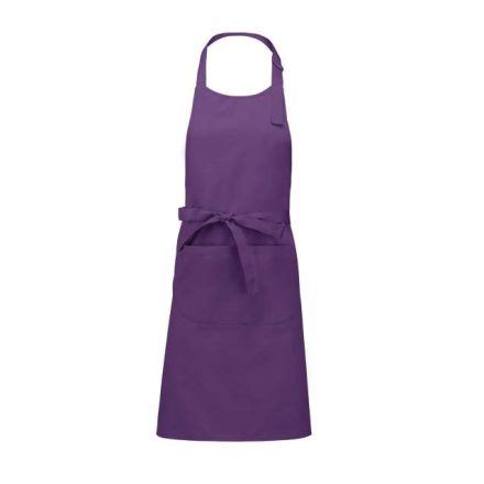 ka890pu-u   POLYESTER COTTON APRON WITH POCKET