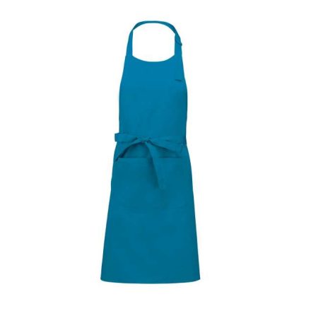 ka890tb-u   POLYESTER COTTON APRON WITH POCKET