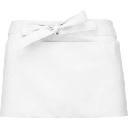 ka896wh-u   POLYCOTTON SHORT APRON