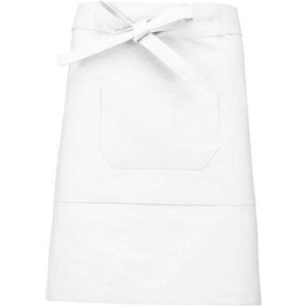 ka899wh-u   POLYCOTTON MID-LENGTH APRON