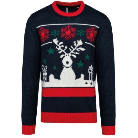 ka9010nnv-3xl   UNISEX CREW NECK CHRISTMAS JUMPER