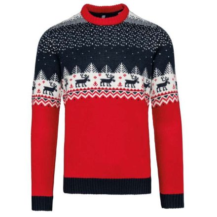 ka9011nnv-l   UNISEX CREW NECK CHRISTMAS JUMPER