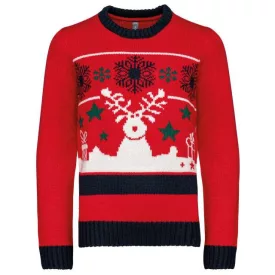 ka9012cy-4/6   KIDS’ CREW NECK CHRISTMAS JUMPER