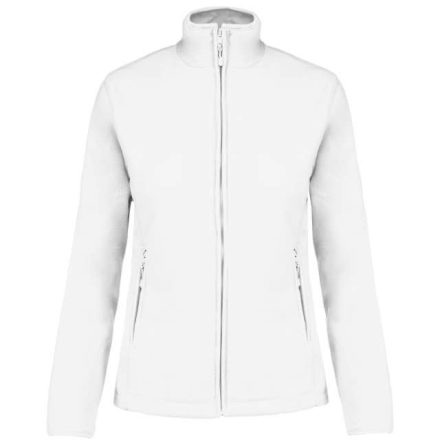 ka907wh-3xl   MAUREEN - LADIES' FULL ZIP MICROFLEECE JACKET