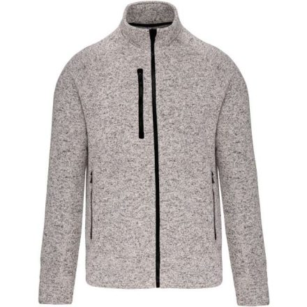 ka9106lgme-l   MEN'S FULL ZIP HEATHER JACKET