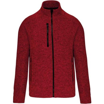 ka9106rem-2xl   MEN'S FULL ZIP HEATHER JACKET