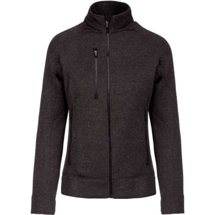 ka9107dagm-2xl   LADIES' FULL ZIP HEATHER JACKET